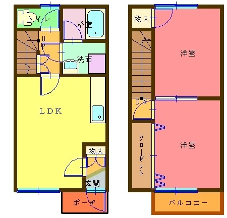 デュープレックス錦町 間取り図