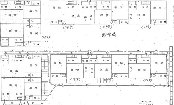 コーポ若竹 (2階) 5号室、7号室、11号室、12号室 間取り