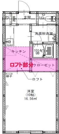 KEIYO高見台（２階・駐車場１台有り） 201号室 間取り