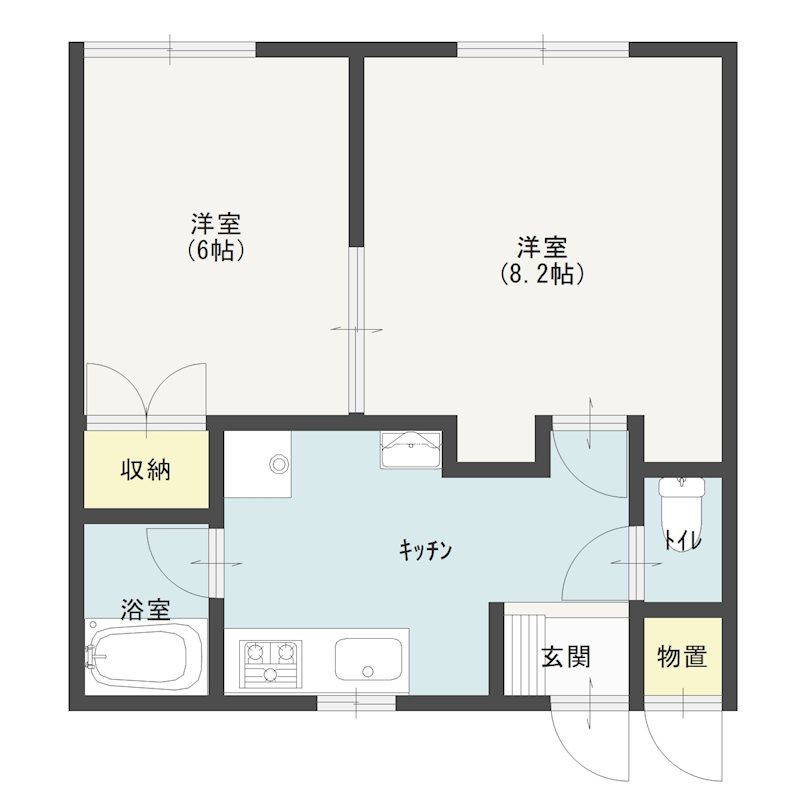 ロイヤルヒルズWakatake 101号室 間取り