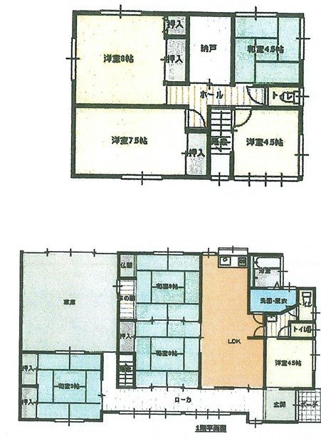 高砂一丁目貸家 間取り図