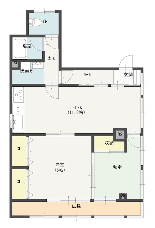 興産レジデンス 3号室 間取り