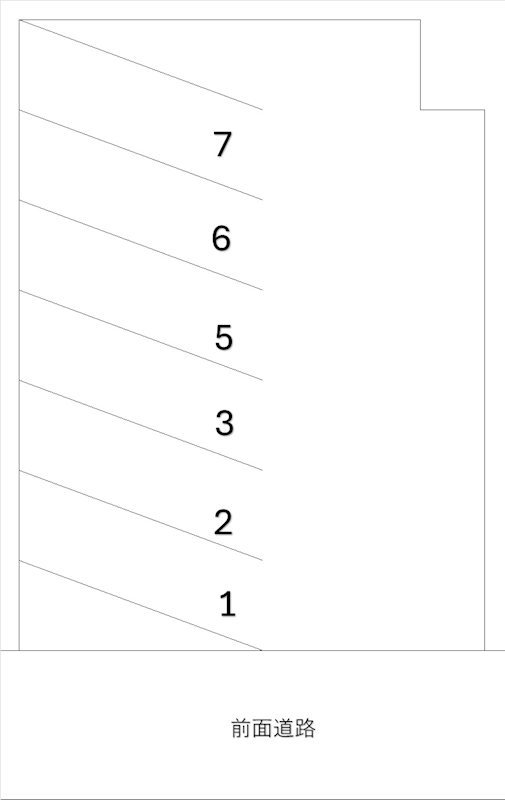 酒田市本町三丁目　月極駐車場 5・6号室 間取り