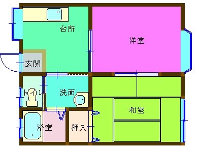 エスティーワン7とがし 101・102号室 間取り