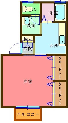 セジュールST 101（8月末退去予定）号室 間取り