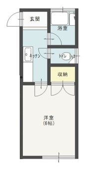 明大アパート 103号室 間取り