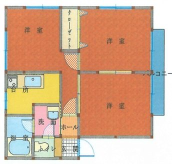 ラポールこがね 101・201号室 間取り