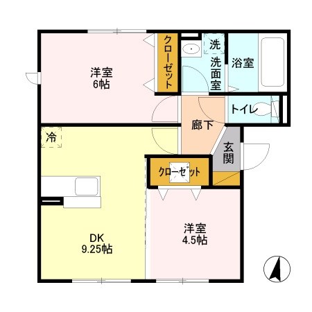 レジデンス　Ⅲ 間取り図