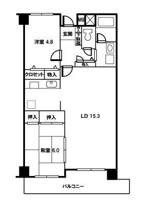 ベルメゾン北越谷 間取り図
