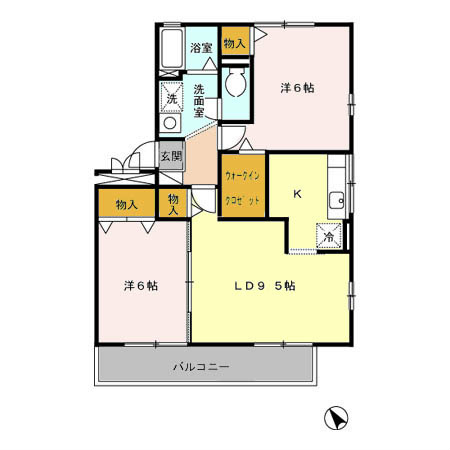 コンフォート嵯峨 間取り図
