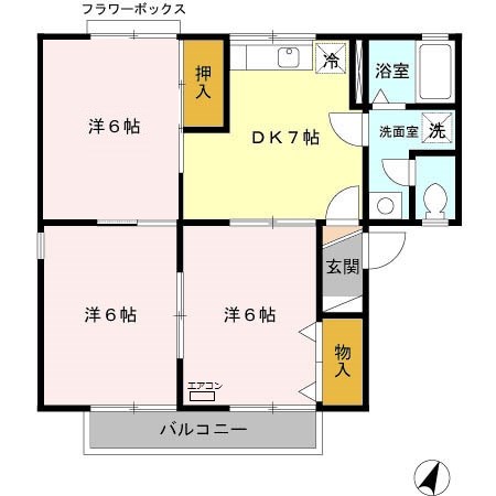 ピラタス　Ⅱ 間取り図