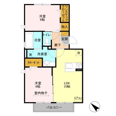 イルソーレ吉川美南　アランチャ 間取り図