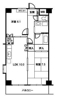 ハイアットプラザ新越谷 間取り図