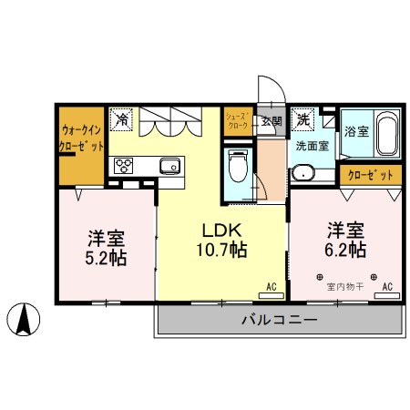 ロイジェントパークスレイクタウンⅢ　M 間取り図