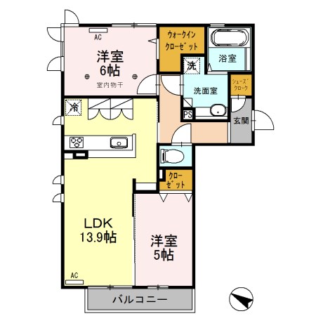 ロイジェントパークスレイクタウンⅡ　M 間取り図