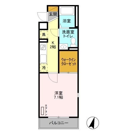 プラシード新越谷 間取り図