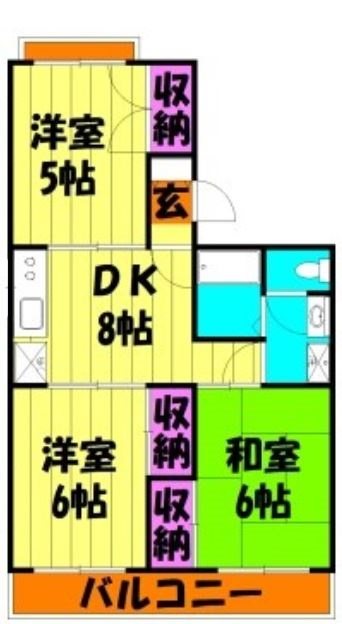 プレジデント深田Ⅰ 間取り図