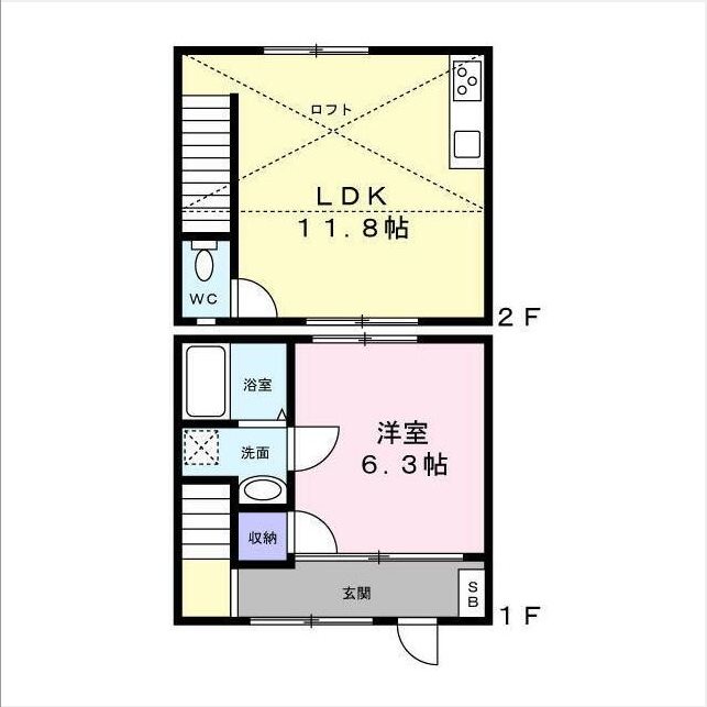 グローリア吉川 間取り図