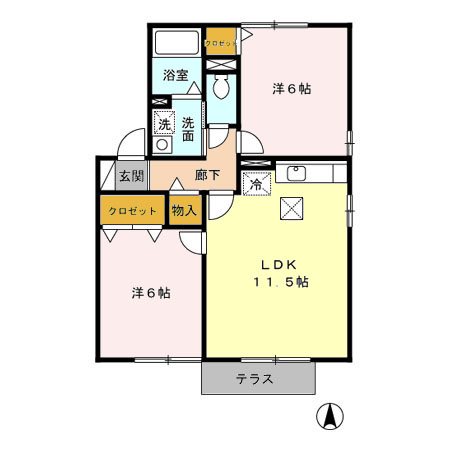 シャローム　C 間取り図