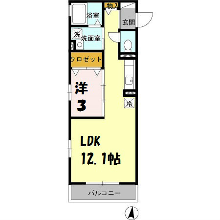 トゥールフルール 間取り図