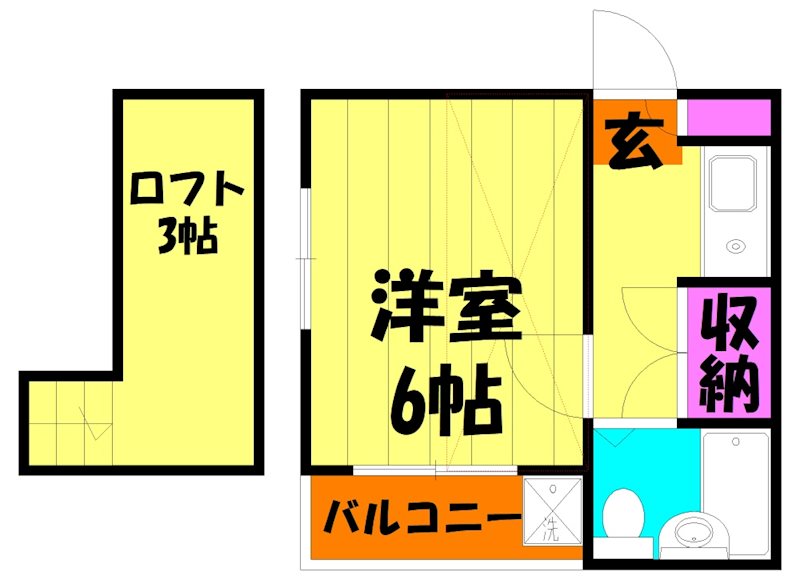 オークスプラザ越谷Ⅱ 間取り図