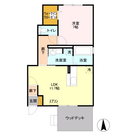 ホープライトA 間取り図