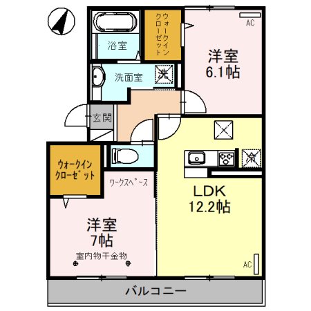 芦田スマイルⅢ 間取り図