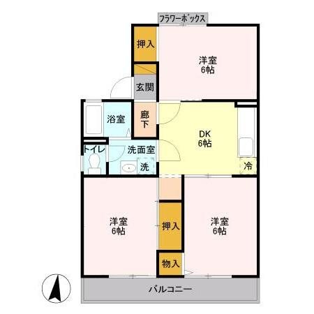 マツヤハイツ　Ⅰ 間取り図