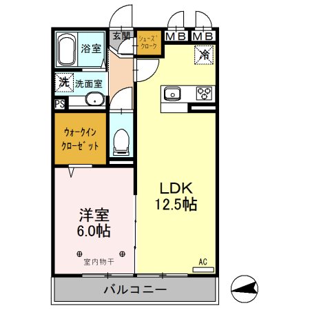Le　ｂlanc Ⅱ（ルブラン） 間取り図