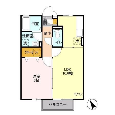 シュエット赤山　Ⅰ 間取り図