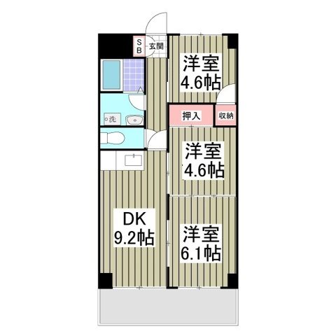 グランドール岸 間取り
