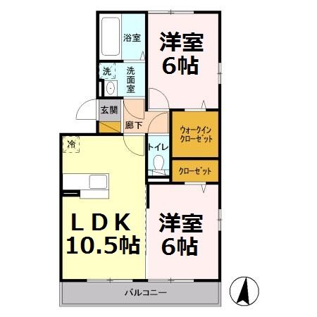 Symphony　Ａ 間取り図