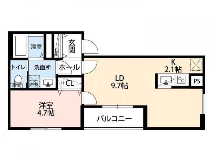 リーブルファイン南越谷1号棟 間取り図