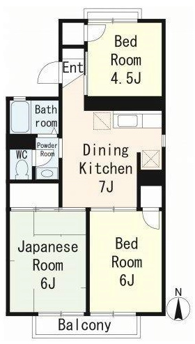 グリーンパーク越谷Ａ棟 間取り図