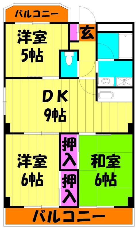 キャピタル南越谷 間取り図
