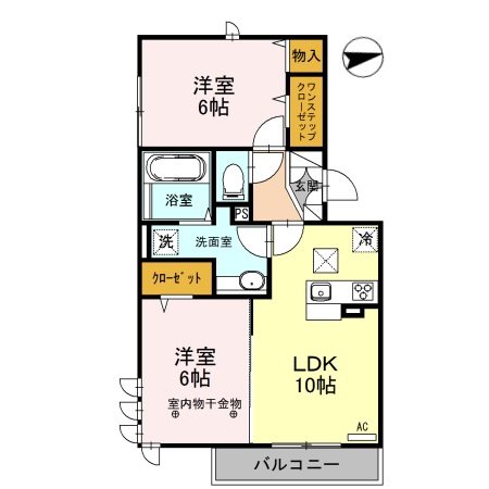 ロイジェントパークスレイクタウンⅢ　J 間取り図