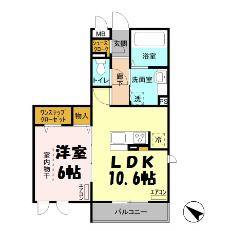 ロイジェントパークスレイクタウン　J 間取り図