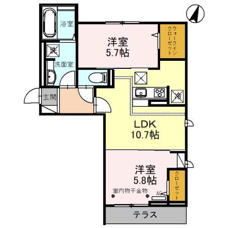 CREST吉川 間取り図
