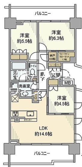 ザパークハウス中野弥生町テラス 間取り図