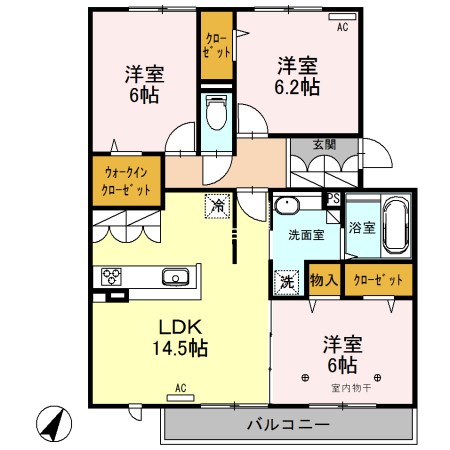 ロイジェントパークスレイクタウンⅡ　I 間取り図