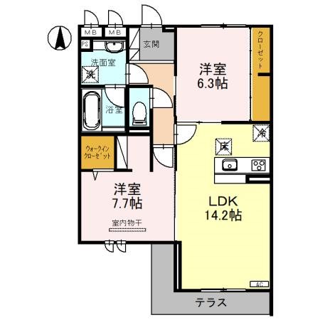 ピースラヴィータW 間取り図