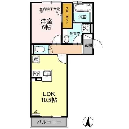 ロイジェントパークスレイクタウンⅢ　C 間取り図