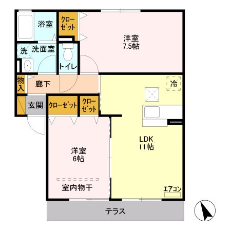 エクセル 間取り図