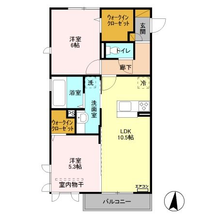 roi del&amp;#39;ours　Ⅲ 間取り図