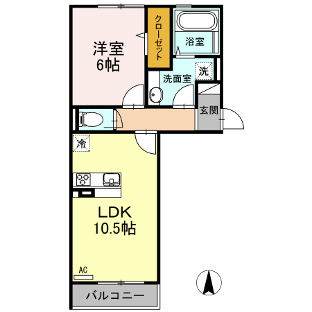 ロイジェントパークスレイクタウンⅢ　D 間取り図