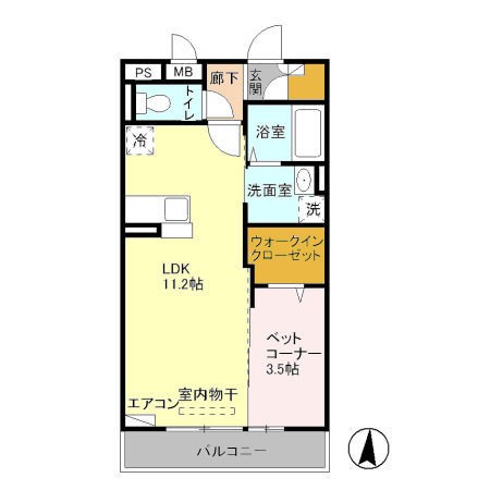 シャルマンドミールB 間取り図