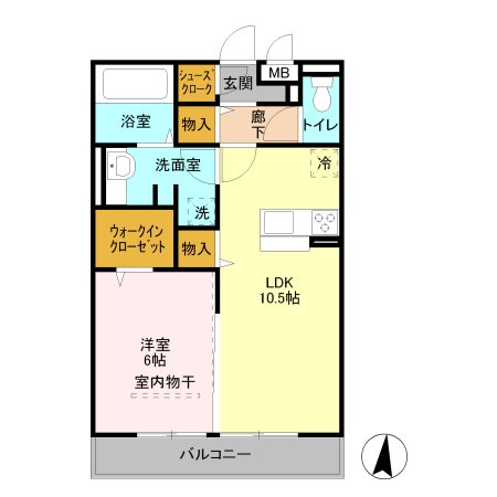 レスポワール　B 間取り図
