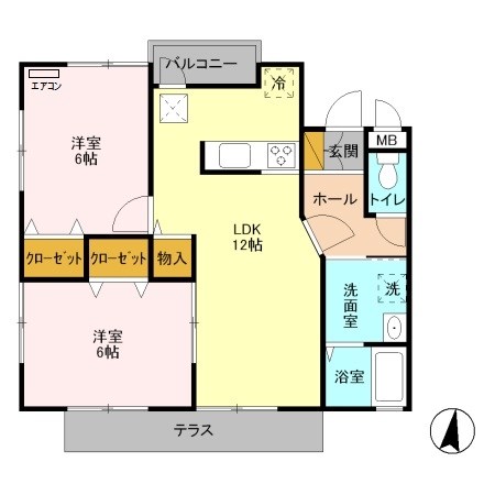 グランテラス　ウエスト 間取り図