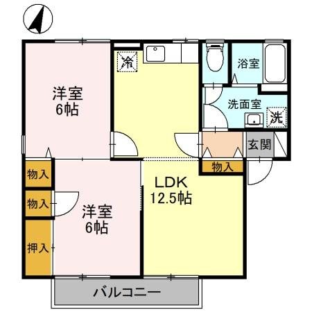 セントラルハイツ　Ⅱ 間取り図