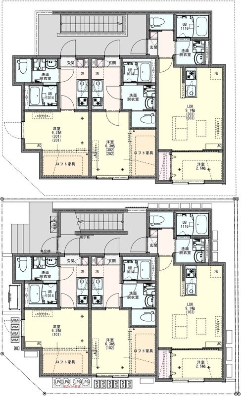 KEIAI　RESIDENCE　せんげん台 間取り図